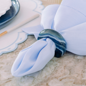 Anel de Guardanapo Agata Azul Anel de Guardanapo Agata Azul