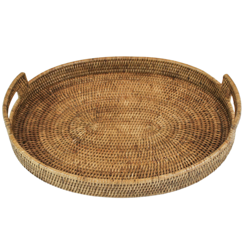 Bandeja em Rattan Oval 46x38 cm