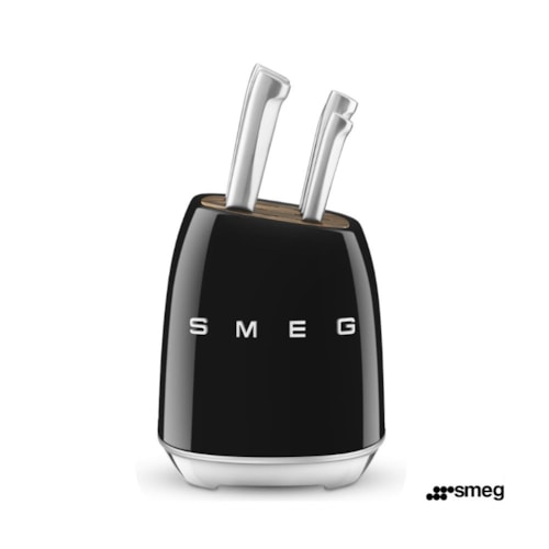 Bloco de Facas do Chef Preto - SMEG