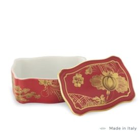 Caixa Retangular P Oriente Italiano Rubrum - Ginori 1735