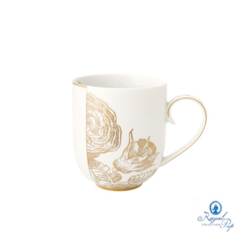 Caneca G Golden Flower Royal Whilte - Pip Studio