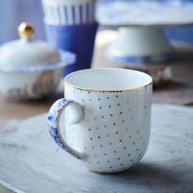 Caneca P Dots Royal Whilte - Pip Studio