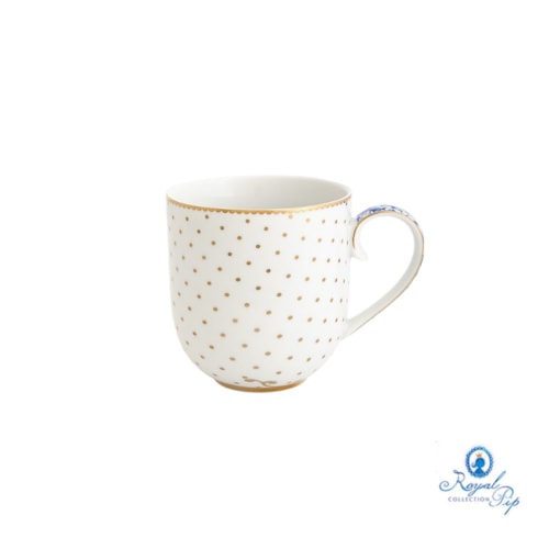 Caneca P Dots Royal Whilte - Pip Studio