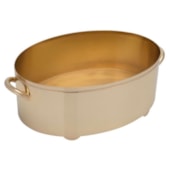 Produto Centro de Mesa Bloom Oval St. James Ouro 24k