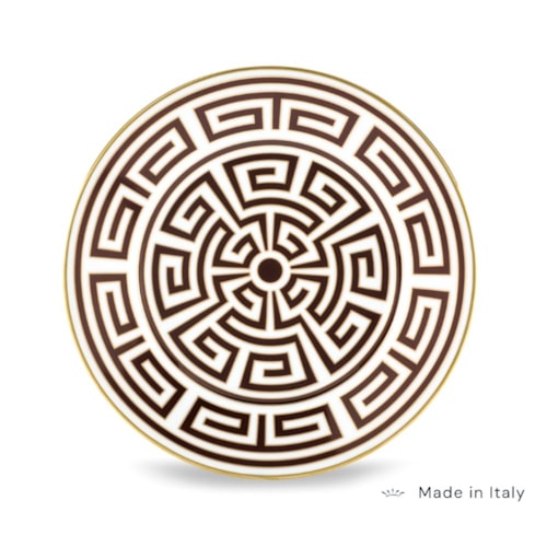 Centro de Mesa Redondo Labirinto Ebano - Ginori 1735