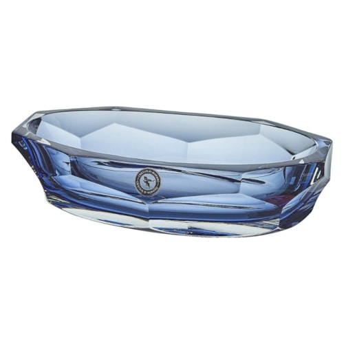 Centro Oval Murano Diamante Bleu Royal