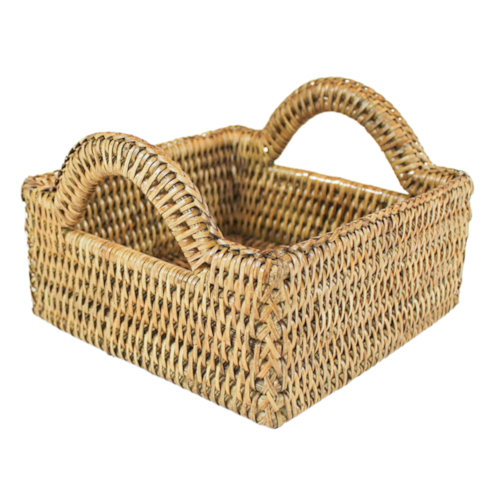 Cesta em Rattan 18x18 cm