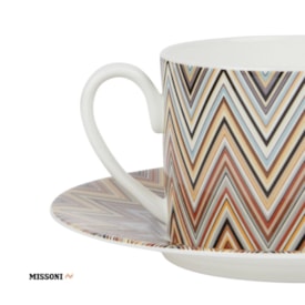 Cj. 2 Xícara de Chá com Pires Zig Zag - Missoni
