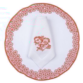 Conj. Jogo Americano e Guardanapo - Coralina
