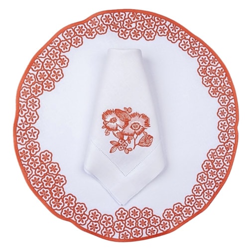 Conj. Jogo Americano e Guardanapo - Coralina