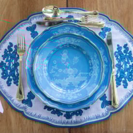 Conj. Jogo Americano e Guardanapo - Linho Rosa Conj. Jogo Americano e Guardanapo - Linho Rosa