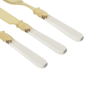 Conj. Talheres Napoleon Transparente Gold - EME Conj. Talheres Napoleon Transparente Gold - EME