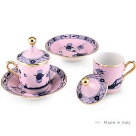 Conjunto 2 Xícaras de Café com Tampa Oriente Italiano Azalea - Ginori 1735