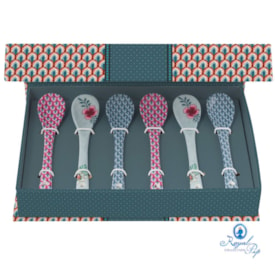 Giftset com 6 Colheres Oriental Azul - Flower Festival - Pip Studio