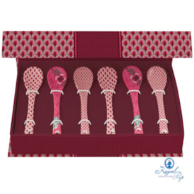 Giftset com 6 Colheres Oriental Rosa - Flower Festival - Pip Studio