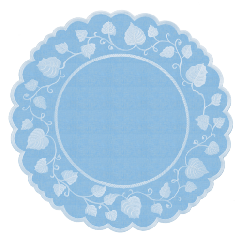 Jogo Americano Château de Chambord Azul Hortência