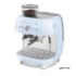 Máquina de Café Expresso Manual com Moedor Integrado Azul Pastel - SMEG