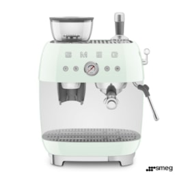 Máquina de Café Expresso Manual com Moedor Integrado Verde Pastel - SMEG