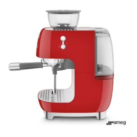 Máquina de Café Expresso Manual com Moedor Integrado Vermelha - SMEG