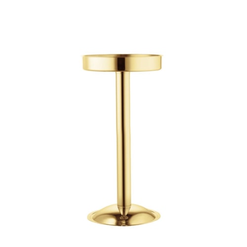 Pedestal para Champanheira Suolo Baixo Inox Revestido em Ouro - Riva