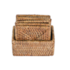 Porta Copos Quadrado em Rattan