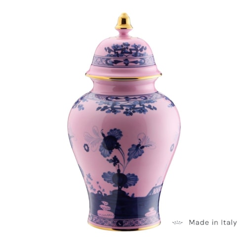 Potiche 38cm Oriente Italiano Azalea  - Ginori 1735