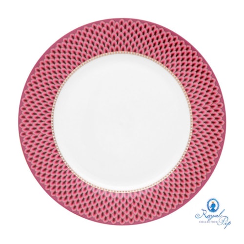 Prato de Jantar Scallop Rosa - Flower Festival - Pip Studio