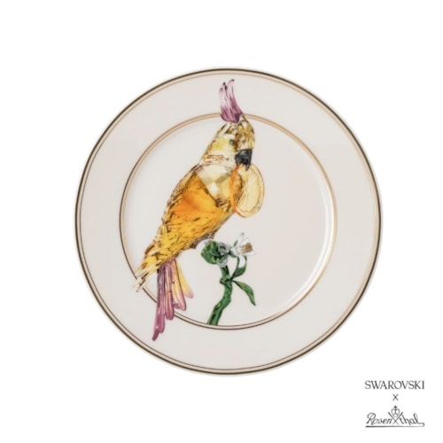 Prato de Pão Swarovski Idyllia Cacatua - Rosenthal