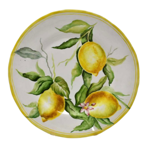 Prato Raso com Desenho de Limões Prato Raso com Desenho de Limões