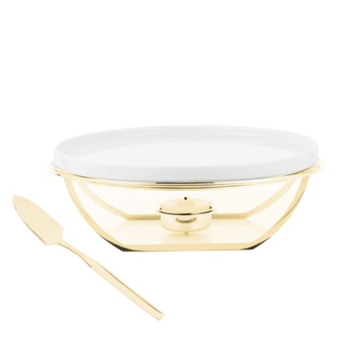 Rechaud Brie Linea Grande Ouro 24K - Riva