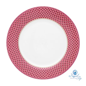 Set/4 Pratos de Jantar Scallop Rosa - Flower Festival - Pip Studio