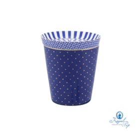 Set com Caneca s/ Alça Dots e Mini Prato Azul - Pip Studio