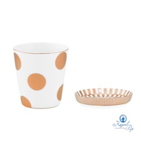 Set com Caneca s/ Alça e Mini Prato Dot Delight - Pip Studio