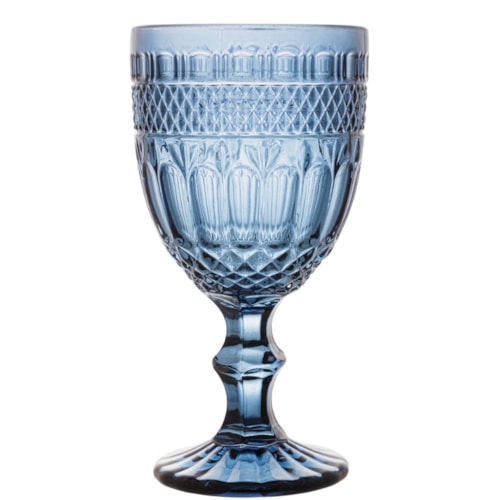 Taça Água Vidro Azul 345ml