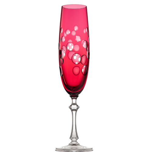 Taça Champanhe Pérolas Rosa