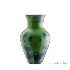 Vaso 25cm Oriente Italiano Malachite  - Ginori 1735