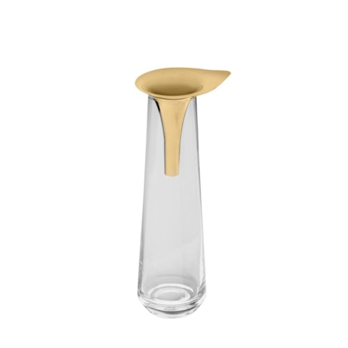 Vaso Grande Leaf Revestido em Ouro - Riva