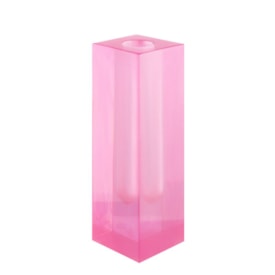 Vaso Slim Alto - Rosa Translúcido