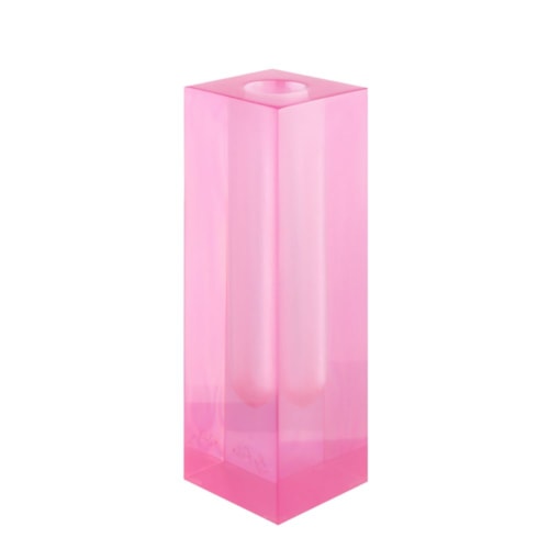 Vaso Slim Alto - Rosa Translúcido