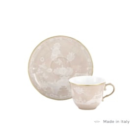 Xícara de Café com Pires Oriente Italiano Meringa - Ginori 1735