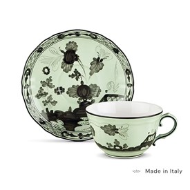 Xícara de Chá com Pires Oriente Italiano Bario - Ginori 1735