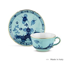 Xícara de Chá com Pires Oriente Italiano Iris - Ginori 1735