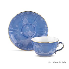Xícara de Chá com Pires Oriente Italiano Pervinca - Ginori 1735
